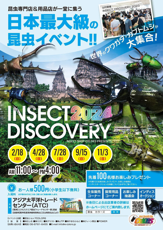 インセクトディスカバリー2024 2月 出店リスト