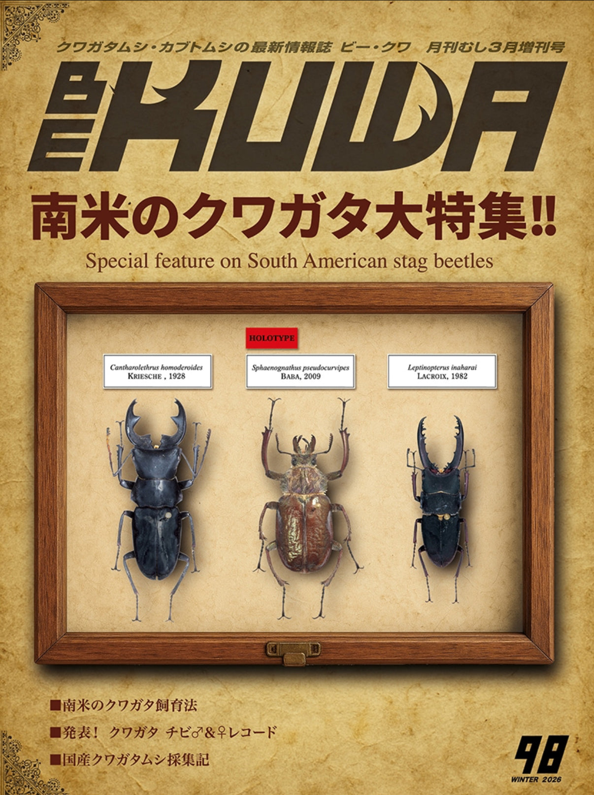 BE-KUWA　No.98　南米のクワガタ大特集！！